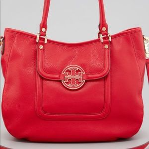 Tory Burch Amanda Red Hobo Bag